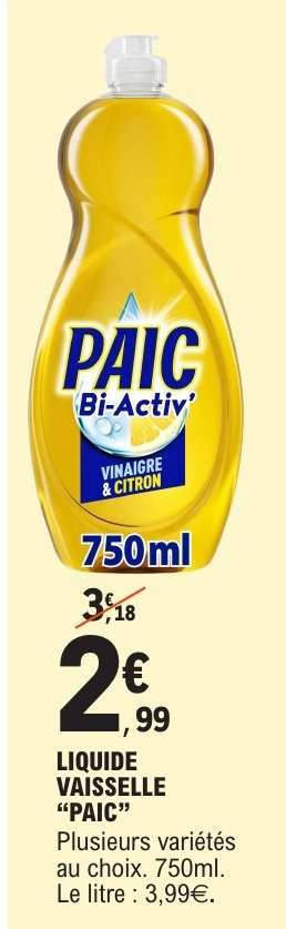LIQUIDE VAISSELLE “PAIC”