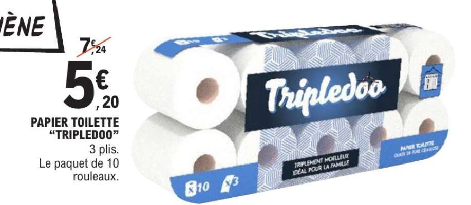PAPIER TOILETTE “TRIPLEDOO”