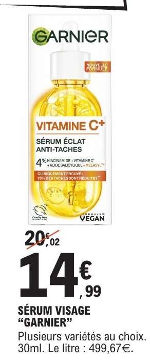 SERUM VISAGE “GARNIER”