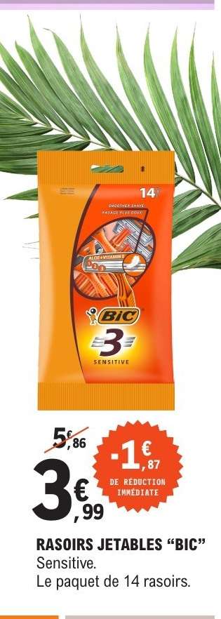 RASOIRS JETABLES “BIC”