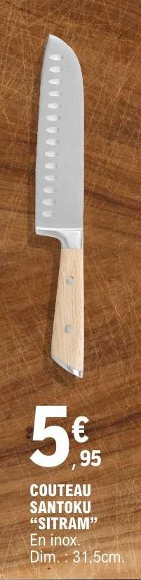 COUTEAU SANTOKU "SITRAM"