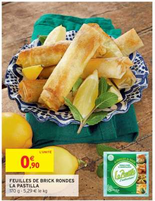 Feuilles De Brick Rondes La Pastilla