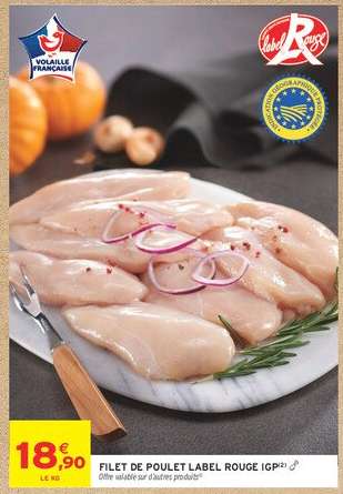 FILET DE POULET LABEL ROUGE IGP