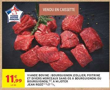 Viande Bovine : Bourguignon***