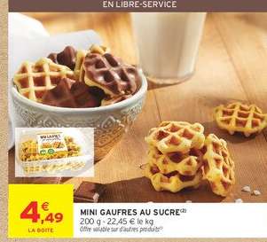 MINI GAUFRES AU SUCRE