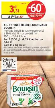 AIL ET FINES HERBES GOURMAND BOURSIN