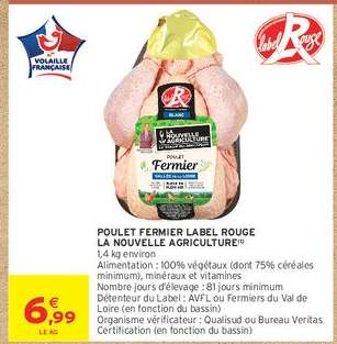 Poulet Fermier Label Rouge La Nouvelle Agriculture