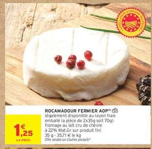 Rocamadour Fermier Aop