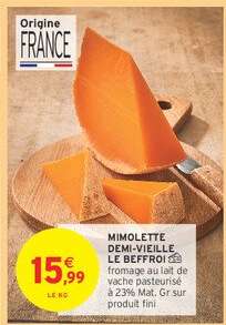 Mimolette Demi-Vieille Le Beffroi