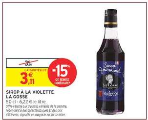 SIROP À LA VIOLETTE LA GOSSE