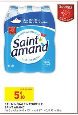 Eau Minérale Naturelle Saint Amand