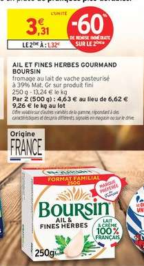 AIL ET FINES HERBES GOURMAND BOURSIN