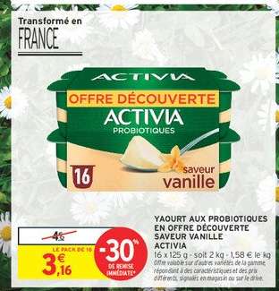 Activia Saveur Vanille