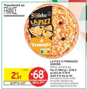 LA PIZZ 4 FROMAGES SODEBO