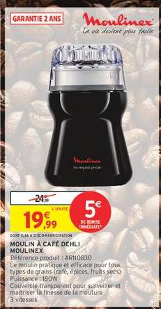 Moulin à café Delhi Moulinex