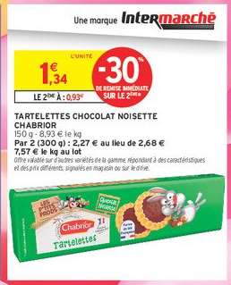TARTELETTES CHOCOLAT NOISETTE CHABRIOR