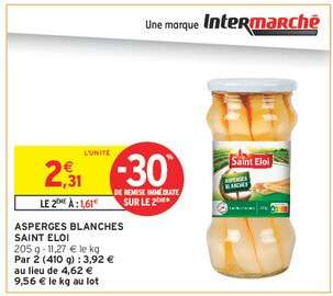 ASPERGES BLANCHES SAINT ELOI