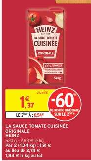 La Sauce Tomate Cuisinée Originale 'Heinz'