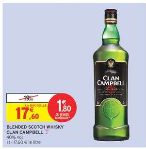 BLENDED SCOTCH WHISKY CLAN CAMPBELL