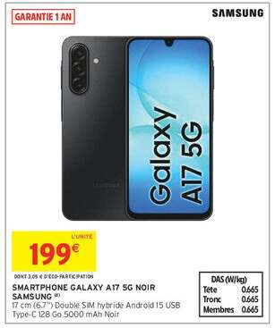 SMARTPHONE GALAXY A17 5G NOIR
