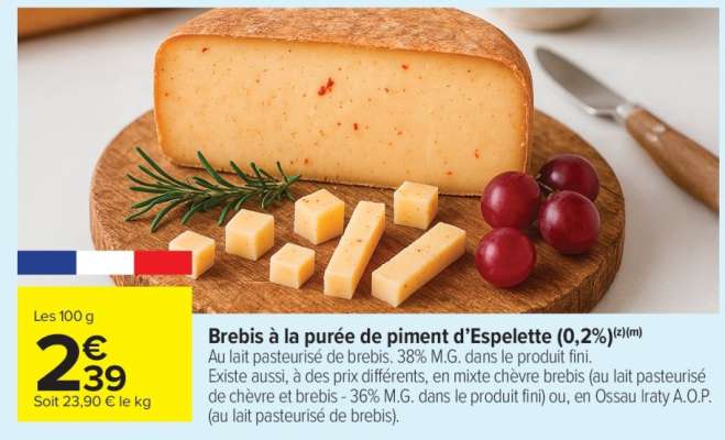 Brebis à la purée de piment d’Espelette