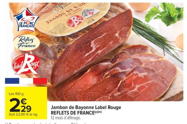 Jambon de Bayonne Label Rouge REFLETS DE FRANCE