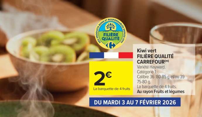 Kiwi vert FILIÈRE QUALITÉ CARREFOUR