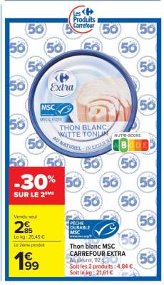 Thon blanc MSC CARREFOUR EXTRA