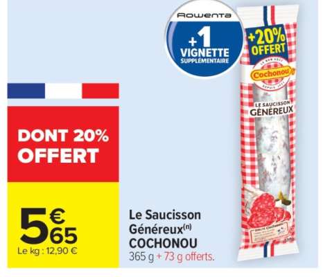 Le Saucisson Généreux Cochonou