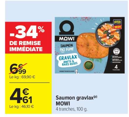 Saumon Gravlax MOWI