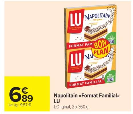 Napolitain «Format Familial» LU