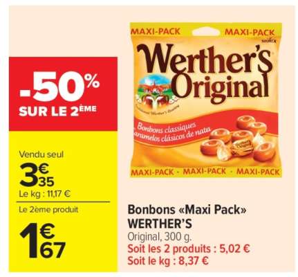 Bonbons «Maxi Pack» WERTHER’S