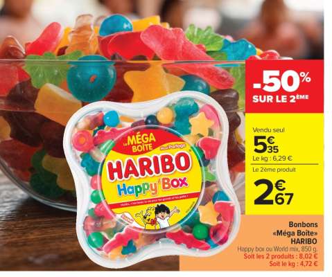 Bonbons «Méga Boîte» HARIBO