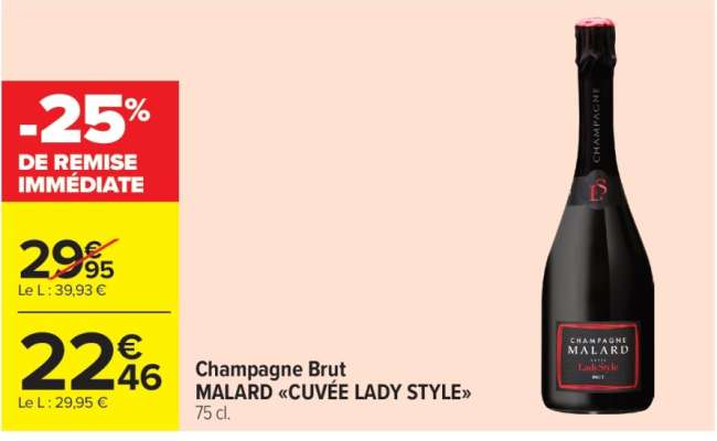 Champagne Brut Malard "Cuvée Lady Style"