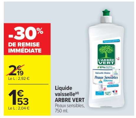 Liquide vaisselle ARBRE VERT