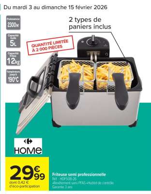 FRITEUSE SEMI-PROFESSIONNELLE