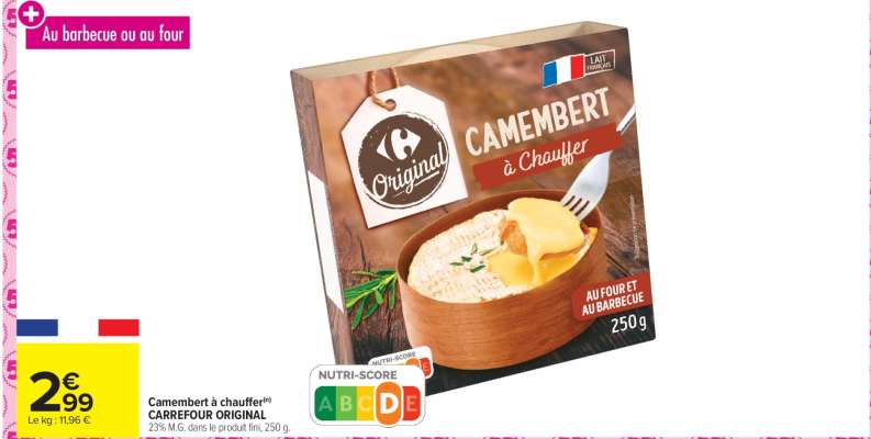 Camembert à chauffer CARREFOUR ORIGINAL