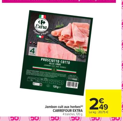 Jambon cuit aux herbes