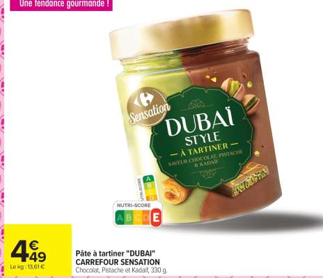 Pâte à tartiner "DUBAI"