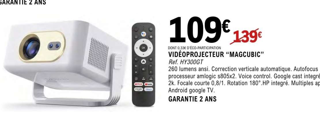 VIDÉOPROJECTEUR “MAGCUBIC”