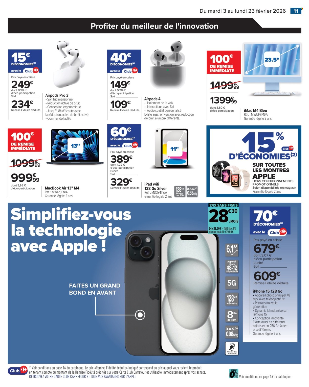 Catalogue Carrefour Hypermarchés - 03/02/2026 - 23/02/2026. Page 11