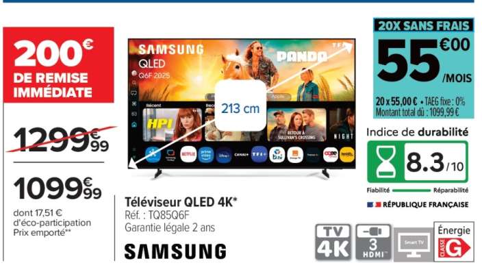 Téléviseur QLED 4K