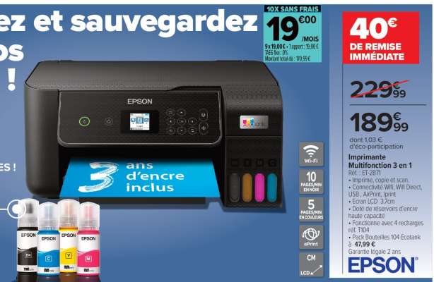 Imprimante multifonction 3 en 1