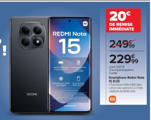 Smartphone Redmi Note 15 8/256