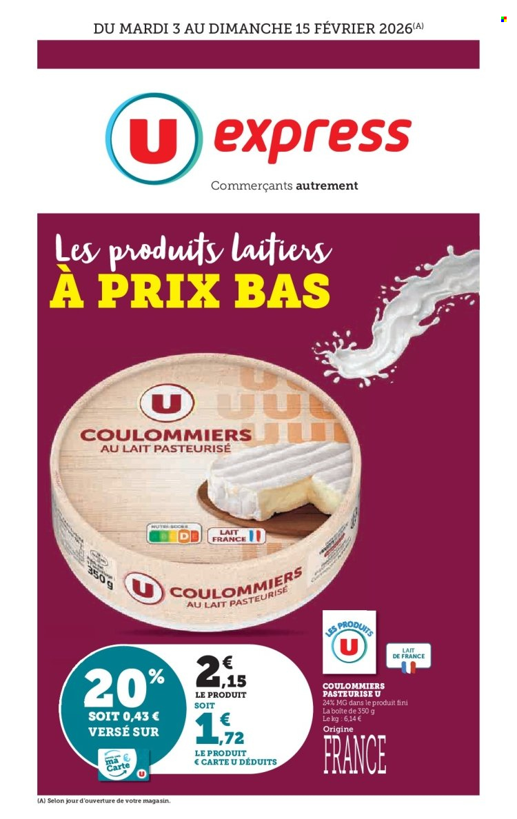 Catalogue U express - 03/02/2026 - 15/02/2026. Page 1