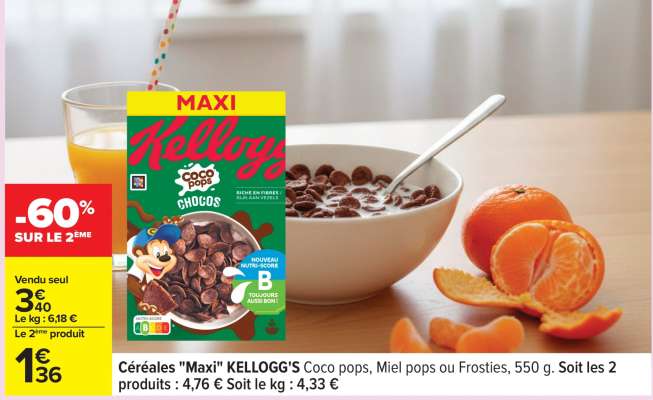 Céréales "Maxi" KELLOGG'S