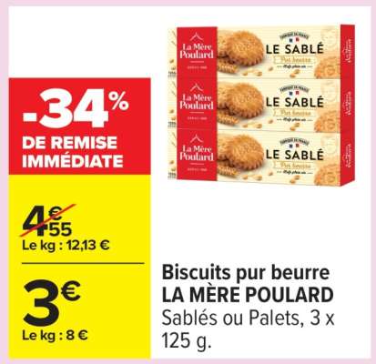 BISCUITS PUR BEURRE "LA MÈRE POULARD"