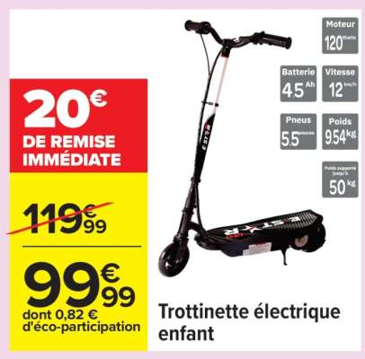 Trottinette électrique enfant