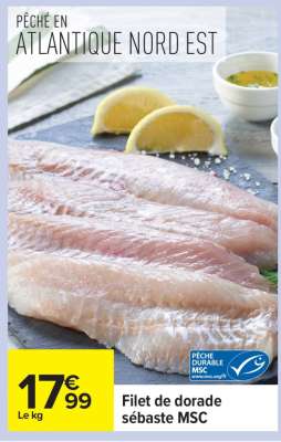 Filet de dorade sébaste MSC