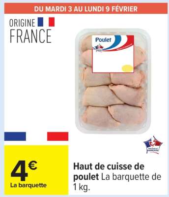 Haut de cuisse de poulet